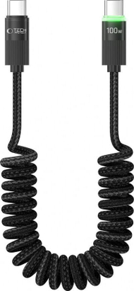 Kabllo USB C Tech-Protect UB20T Ultraboost, PD 100W 5A, 1.8m, e zezë