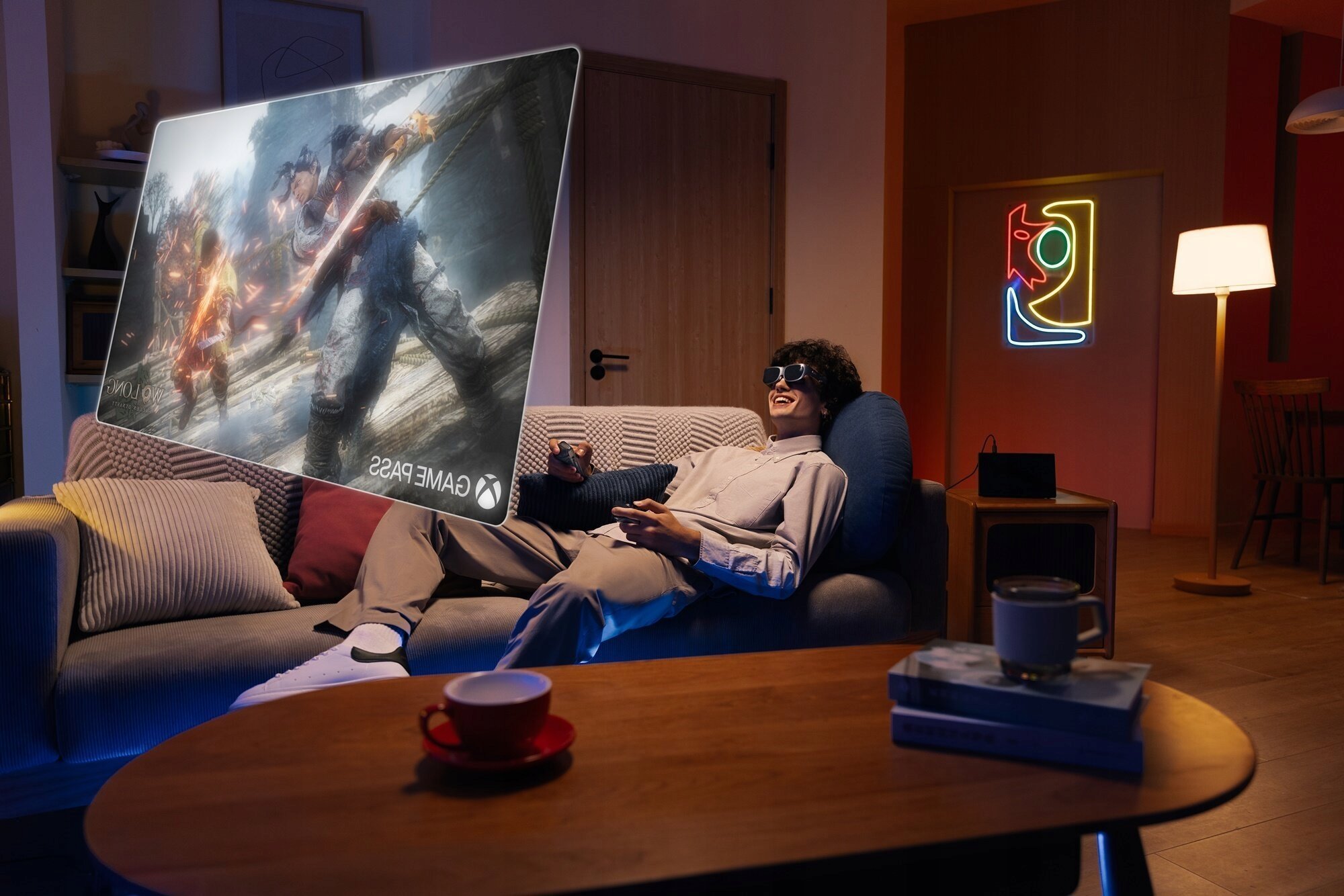 Паметни очила Lenovo Legion Glasses, виртуелен екран micro OLED, USB C, црни