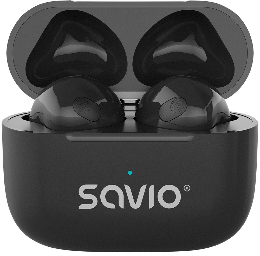 Kufje wireless Savio TWS-02 PRO, Bluetooth 5.4, IPX2, të zeza