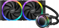 Ладилник за процесор со вода Antec Vortex 240 ARGB, радијатор 240mm, RGB, црн