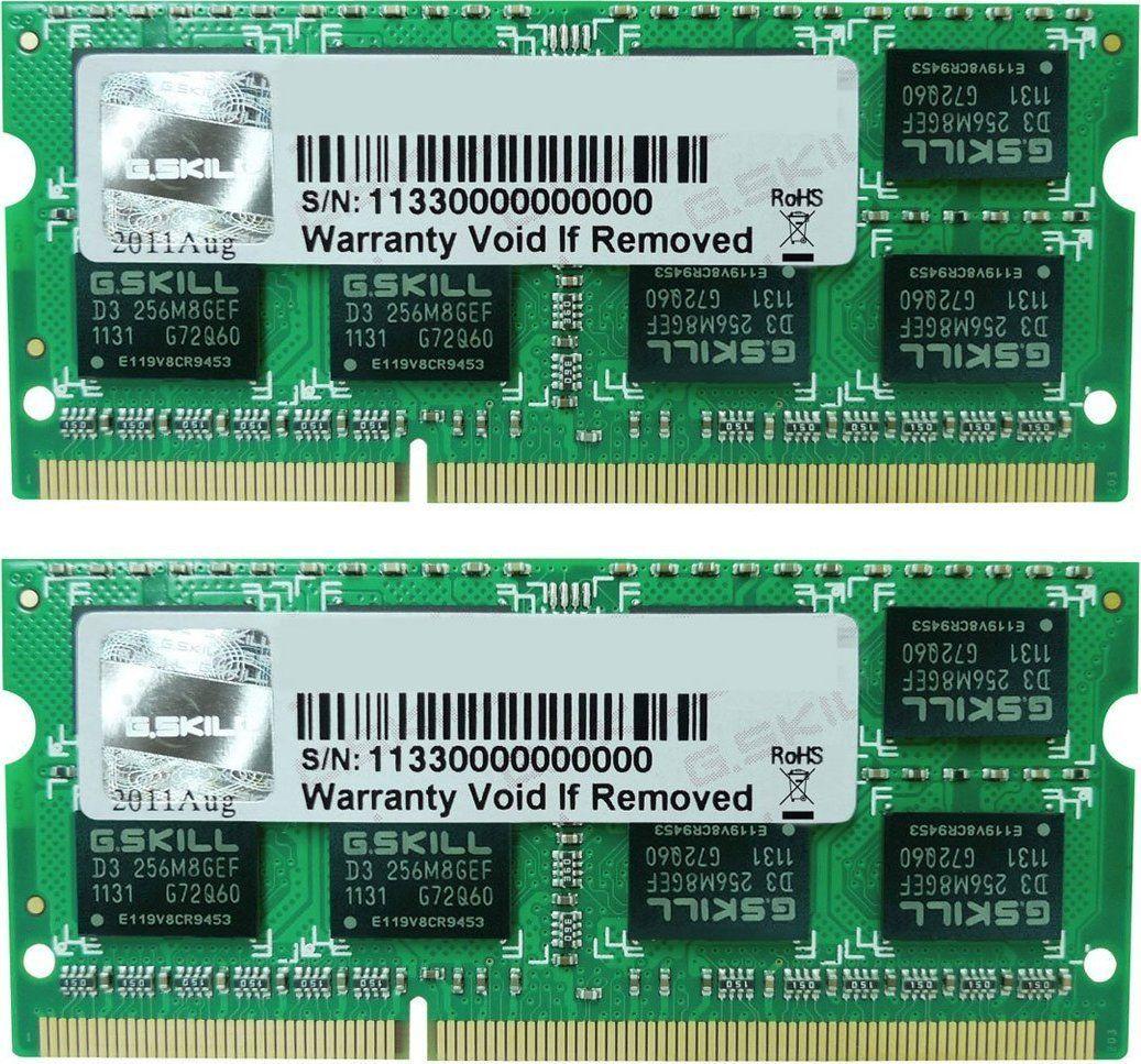 Memorie RAM G.Skill SODIMM për laptop, DDR3L, 8 GB, 1600 MHz, CL11, F3-1600C11D-8GSL