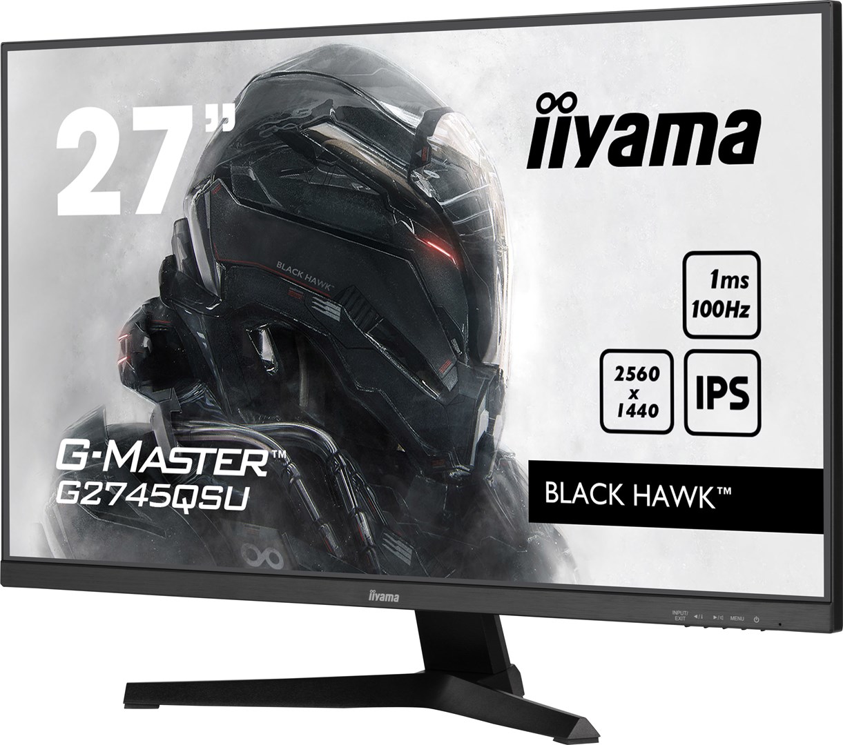 Monitor iiyama G-MASTER G2745QSU-B1, 27", 2560 x 1440, Dual WQHD, 100 Hz, i zi