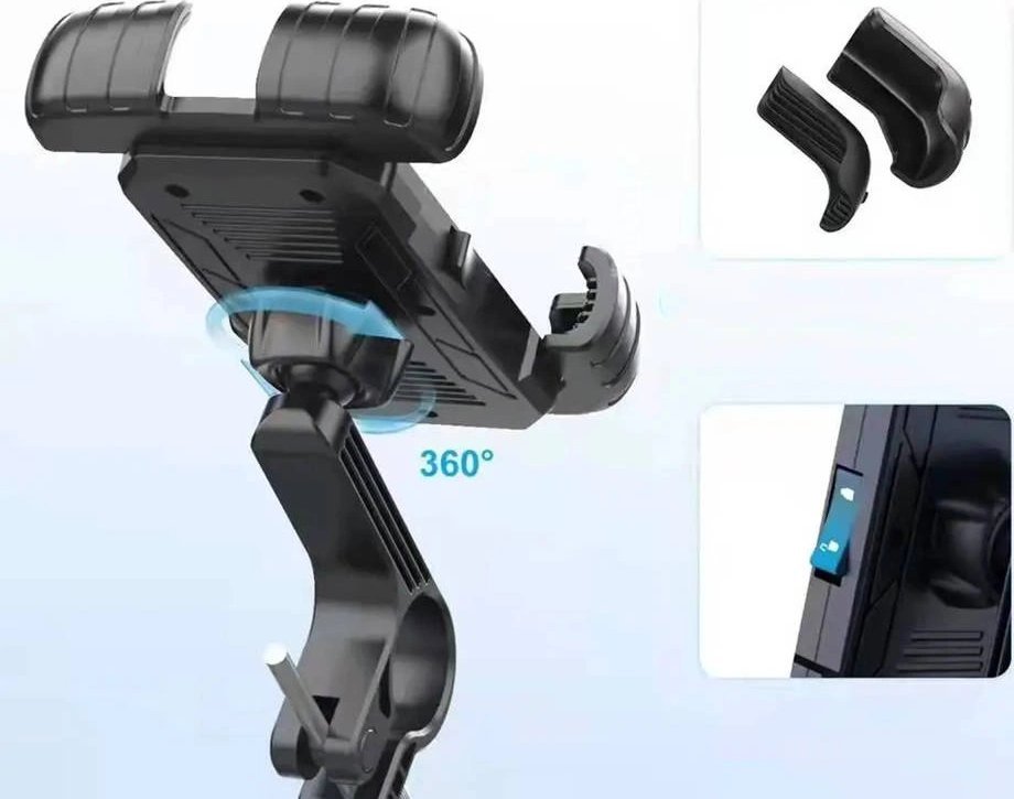 Mbajtëse telefoni për biçikletë Strado, universale, për timon, e zezë