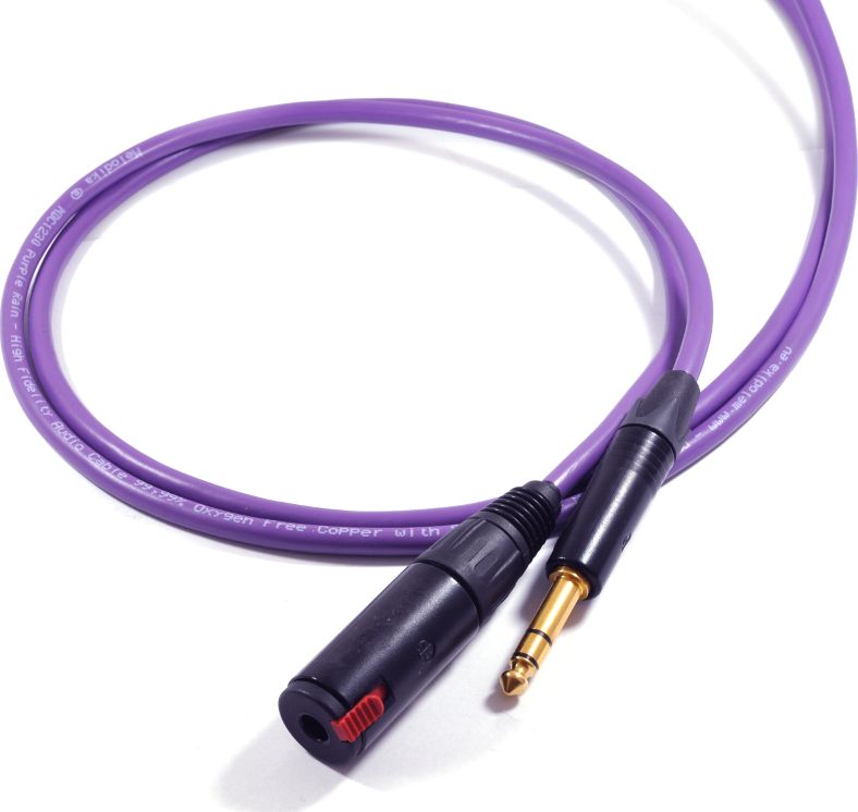 Kabllo Melodika Jack 6.3mm - Jack 6.3mm, 1.5m, vjollcë