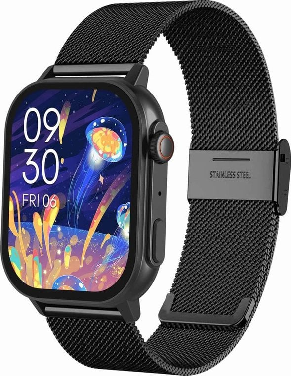 Ora inteligjente Gravity GT15-12, ekran LCD, Bluetooth, navy blue dhe e zezë