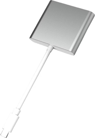 Adapter multimedia Platinet 3in1 46241, USB-C PD 100W, HDMI 4K, gri