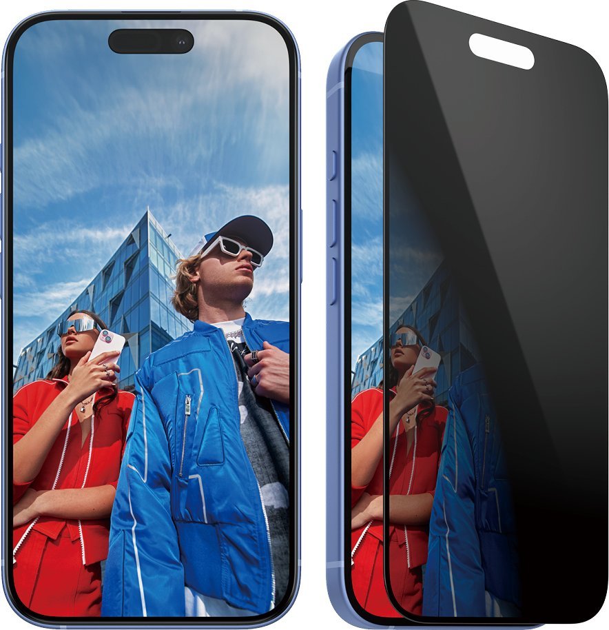 Mbrojtës ekrani PanzerGlass Privacy iPhone 16 15, Ultra Wide Fit, transparent