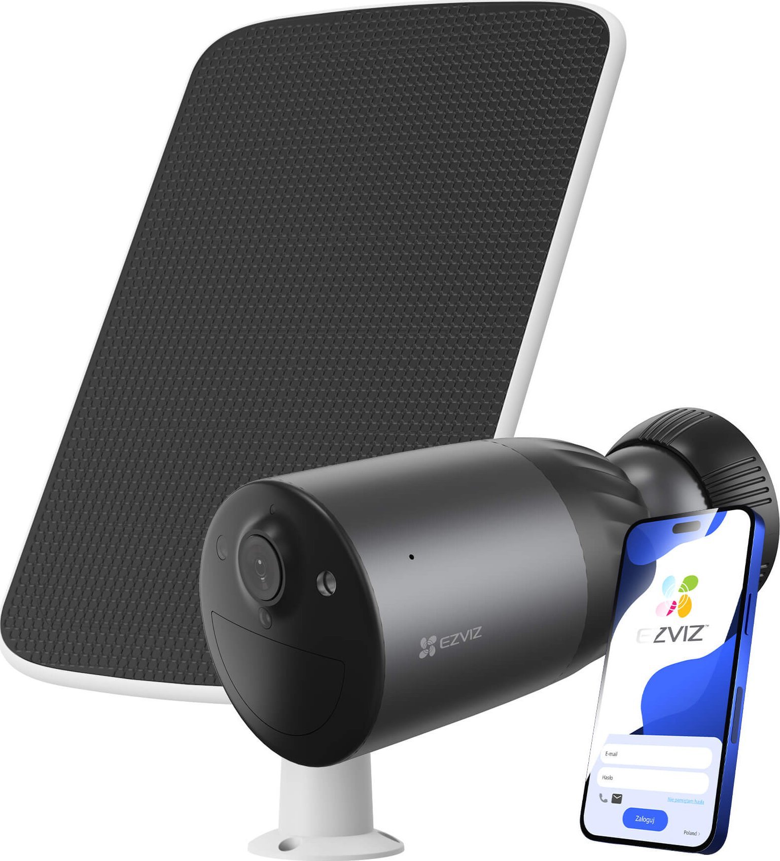 Kamerë sigurie EZVIZ BC1C, 4K, bateri me panel diellor, e bardhë