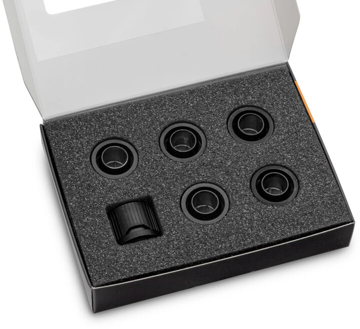 Kомпресија EK Water Blocks EK-Quantum Torque STC 10/16, 6 парчиња, црнa боја