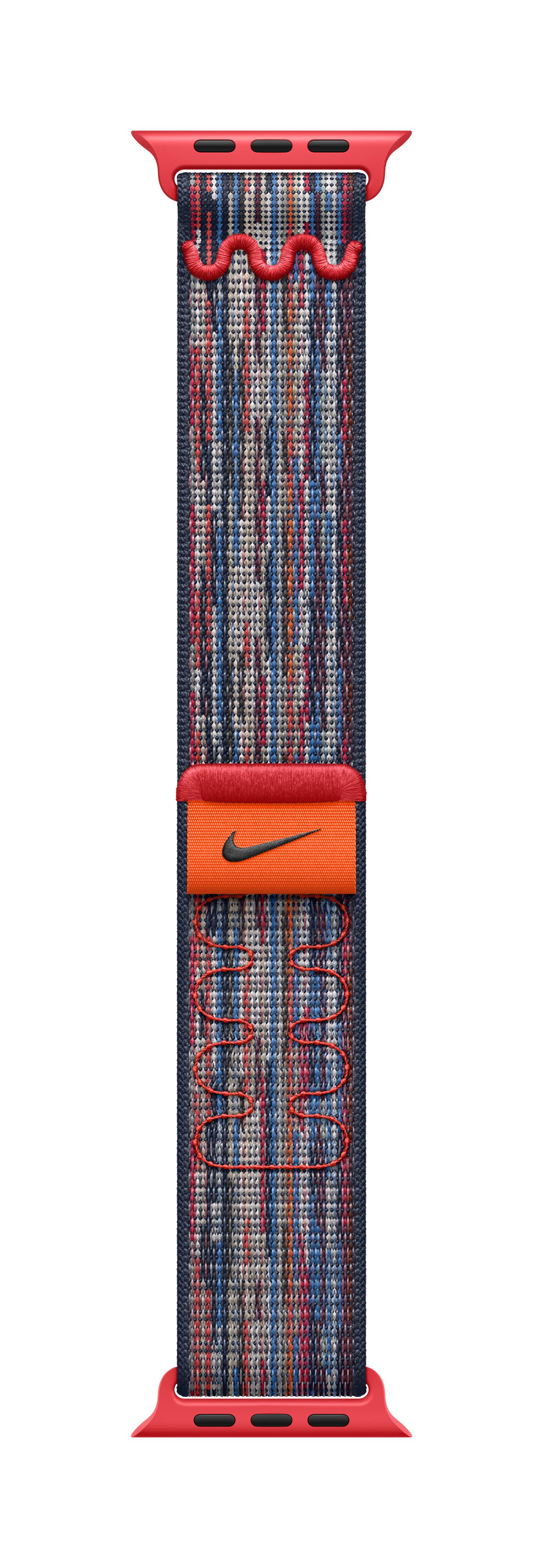 Apple Watch 46mm Nike Sport Loop, Blue/Red Nike Sport Loop