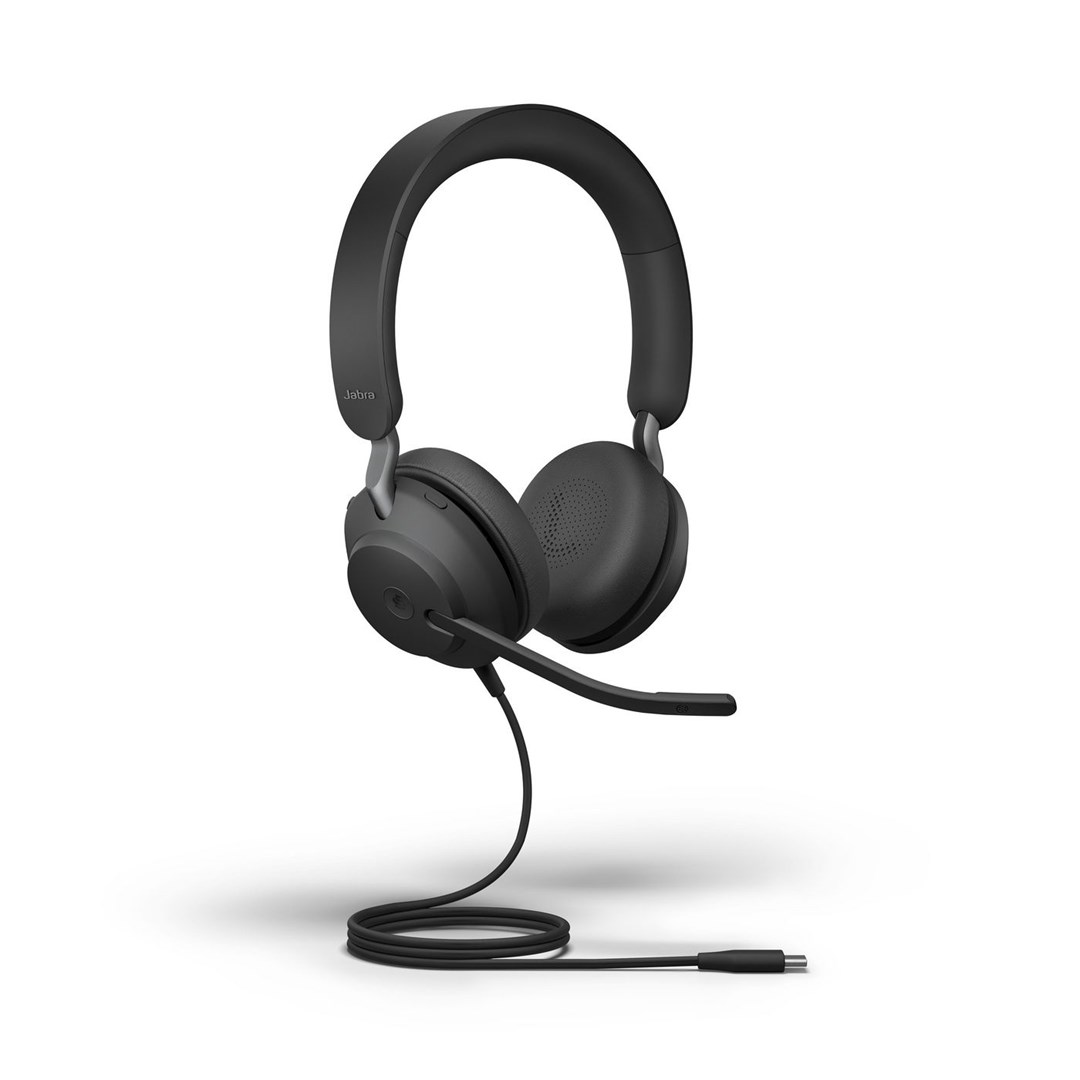 Kufje Jabra Evolve2 40 SE, wired USB-C, të zeza