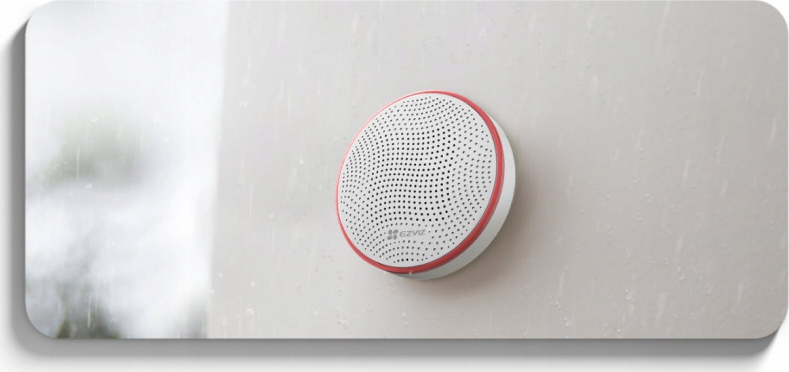 Sirena e jashtme pa tela Ezviz T9c, 90 105dB, për sistemin A3, e bardhë