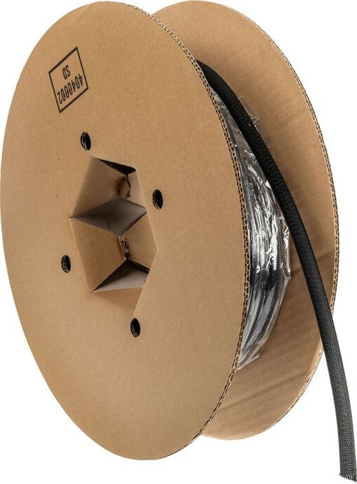 Mbështjellës kabllosh Label the Cable PRO, diametër 10mm, 25m, i zi