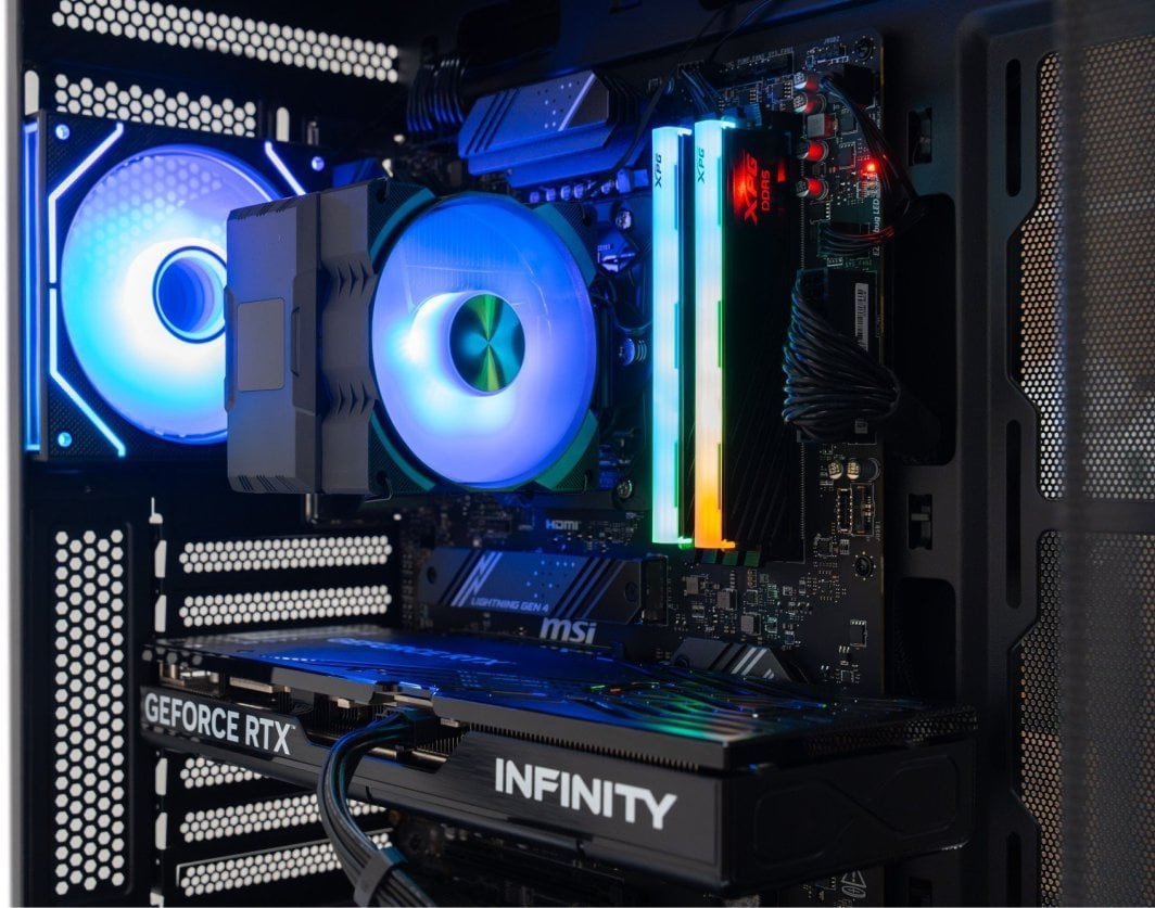 Kompjuter gaming Game X G100, Ryzen 5 5500, 16GB RAM, Radeon RX 7600