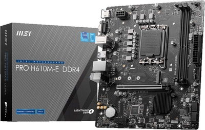 Pllakë amë MSI PRO H610M-E DDR4 Intel H610 LGA 1700 micro ATX