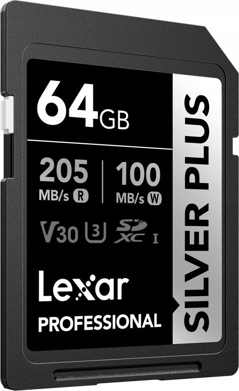 Kartë memorje Lexar SD Silver Plus UHS-I, 64GB, V30
