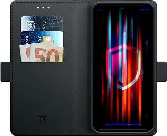 Këllëf portofol 3MK për Samsung Galaxy A05s, me magnet, me qëndërse, i zi