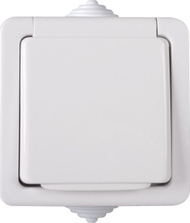 Prizë hermetike Kanlux TEKNO Single 33496, 16A 250V, IP54, e bardhë