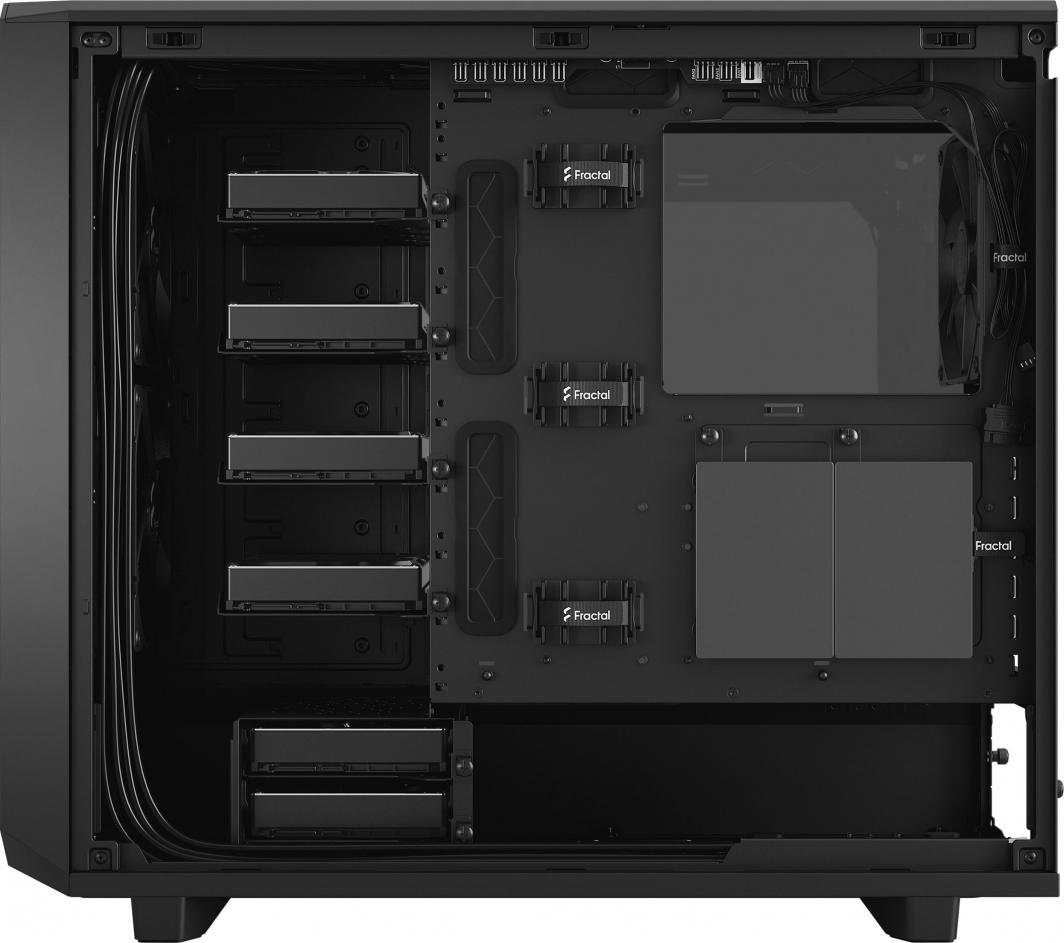 Kasë Fractal Design Meshify 2 TG Light Tint, e zezë, Midi Tower