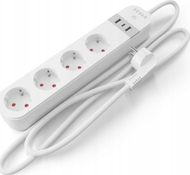 Shtepshe inteligjente Tesla Smart Power Strip PS300, 4 prize, kabllo 2 m, e bardhë