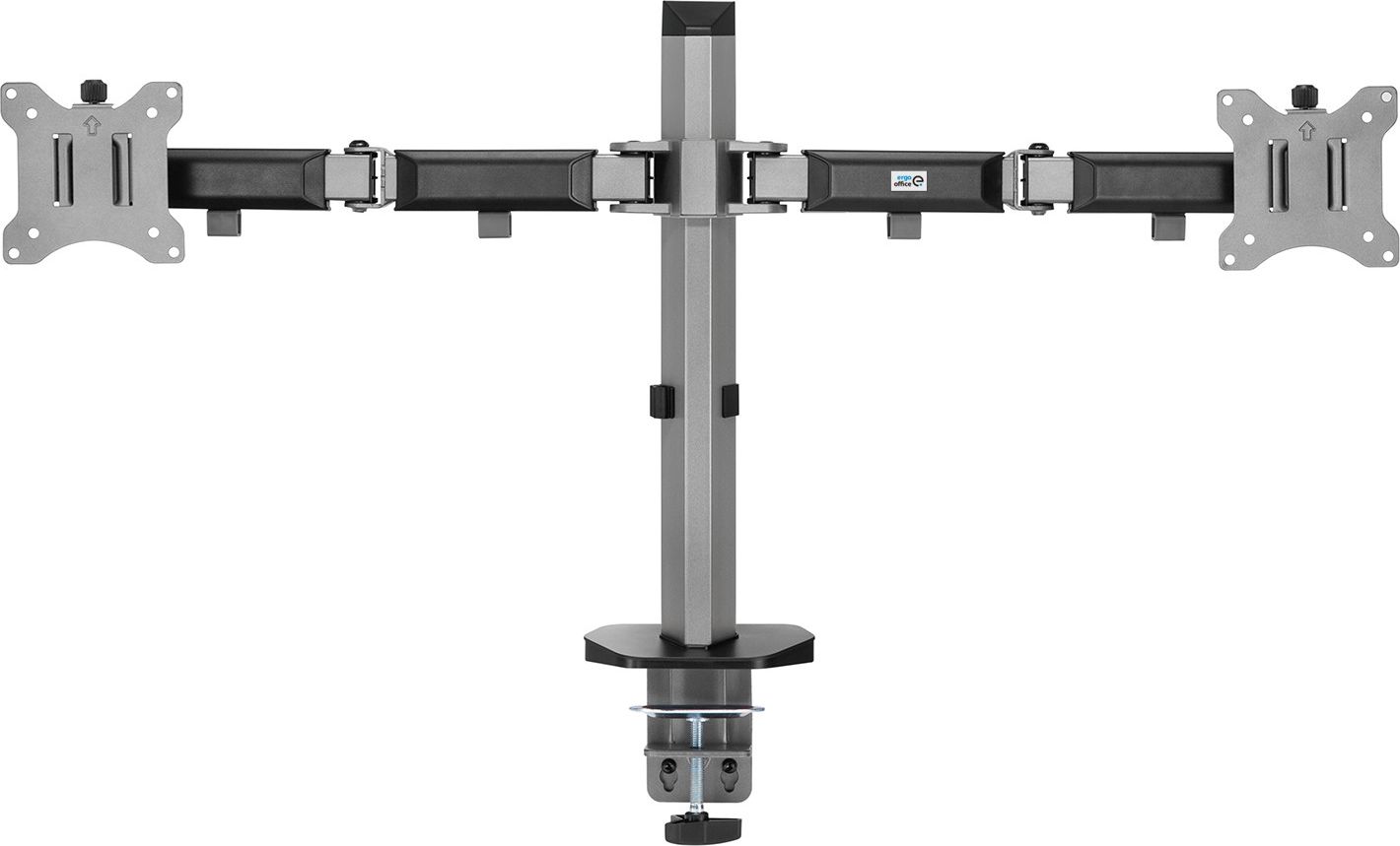 Mbajtës monitori Ergo Office ER-449, 2 monitorë 17"-32", montim në tavolinë, i zi
