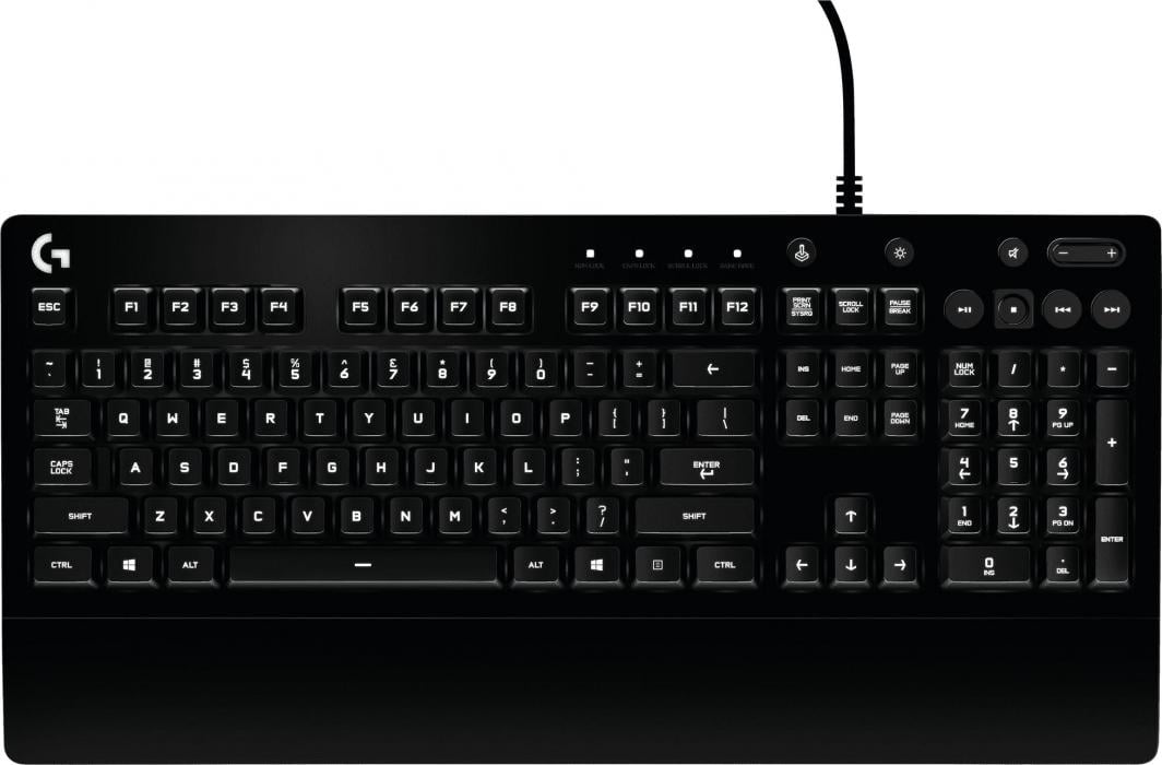 Tastierë Logitech G213, US, e zezë