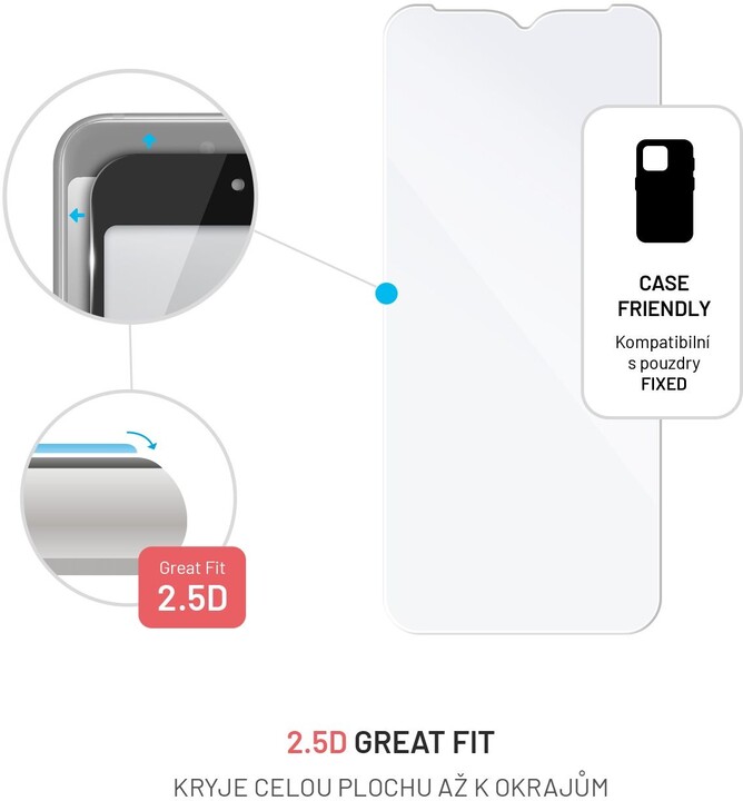 Xham mbrojtës FIXED për Samsung Galaxy A14 5G, transparent