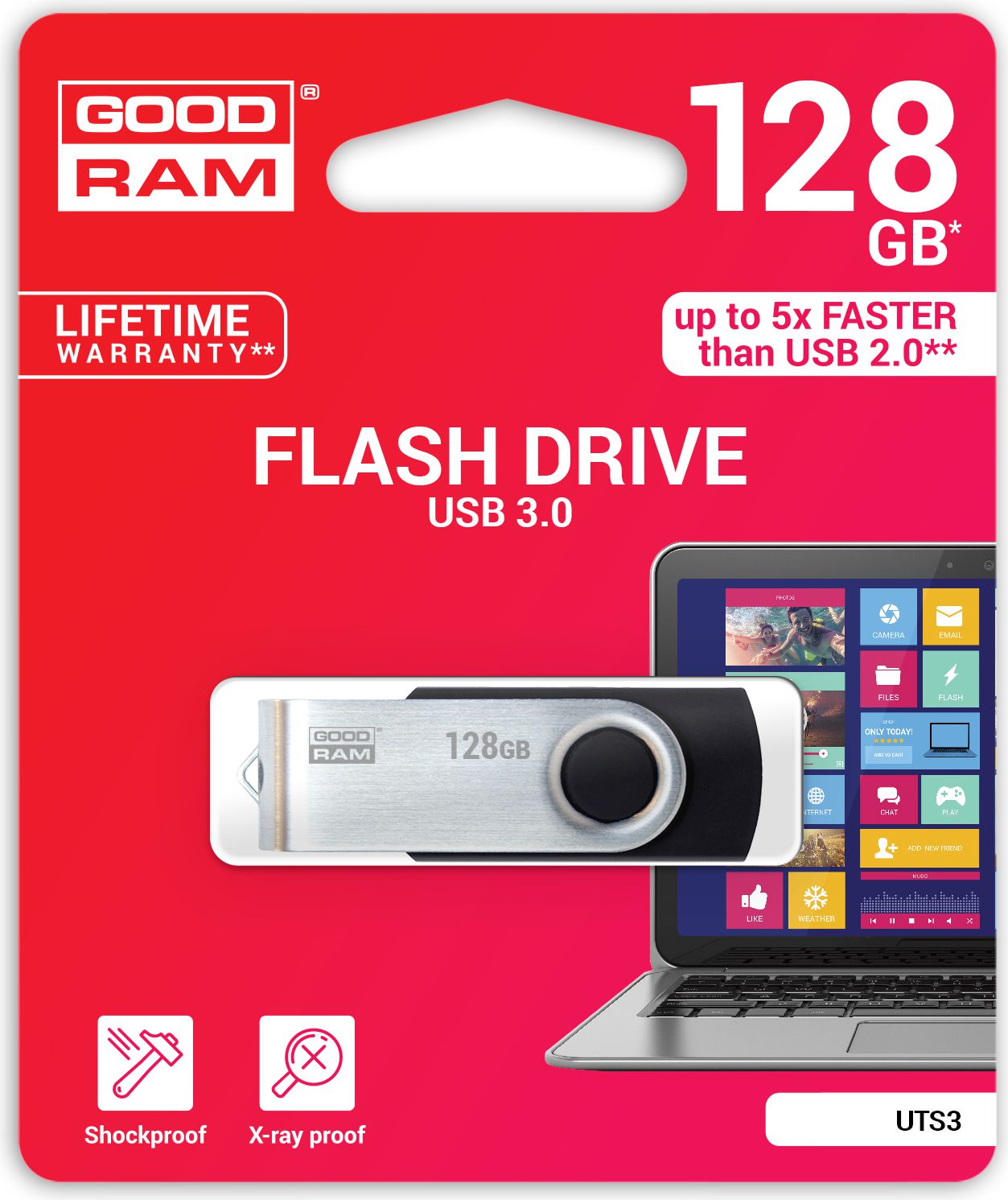 Flash Drive GoodRam UTS3, 128 GB