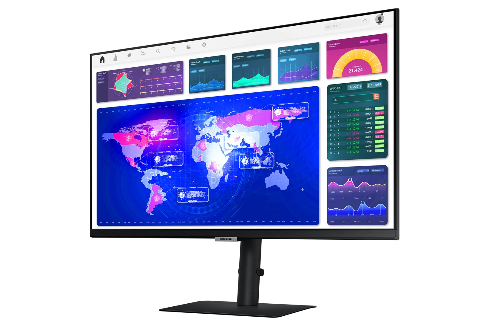 Monitor Samsung LS27A60PUUUXEN, 27", Quad HD, IPS, i zi