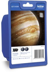 Ngjyrë Brother LC-1240 BKBP2, 2 copë, e zezë