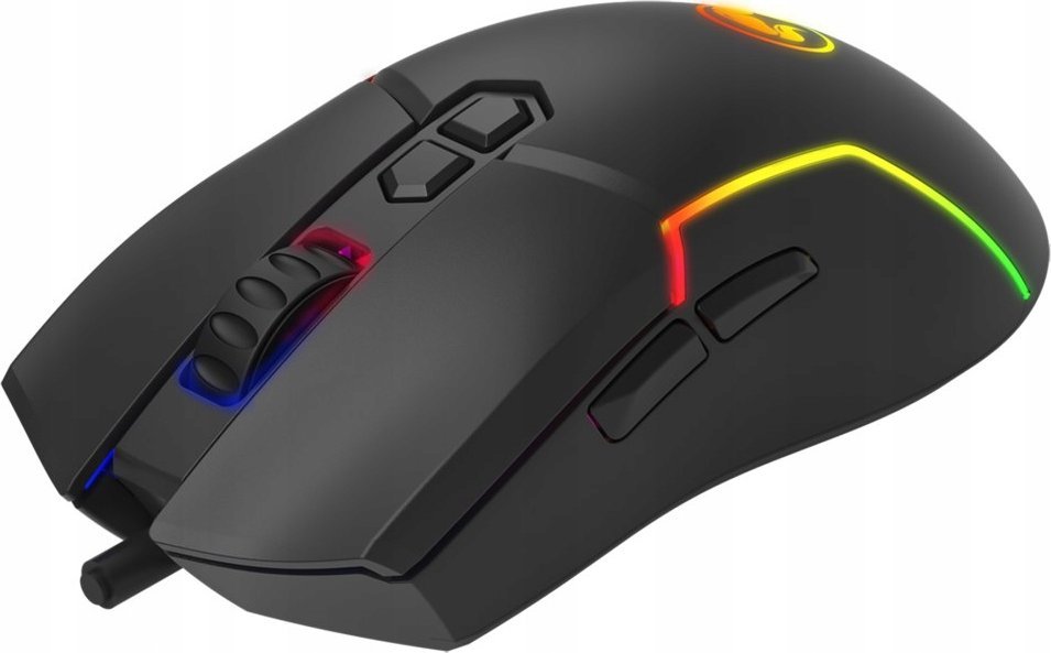 Гејминг глушец Marvo M655, 12000 DPI, 7 копчиња, со RGB осветлување, со USB кабел, црн