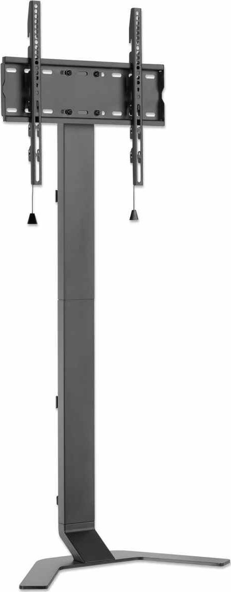 Stendë dyshemeje për TV Manhattan, 37" 55", ultra e hollë, metalike e zezë