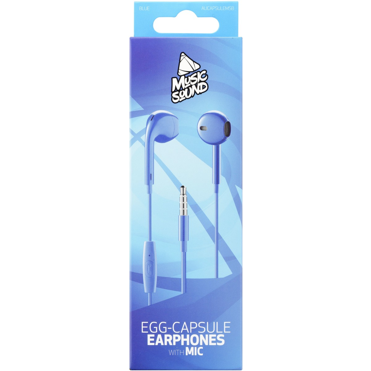 Dëgjuese Cellularline Music Sound Egg-Capsule AUCAPSULEMSB, të kaltra