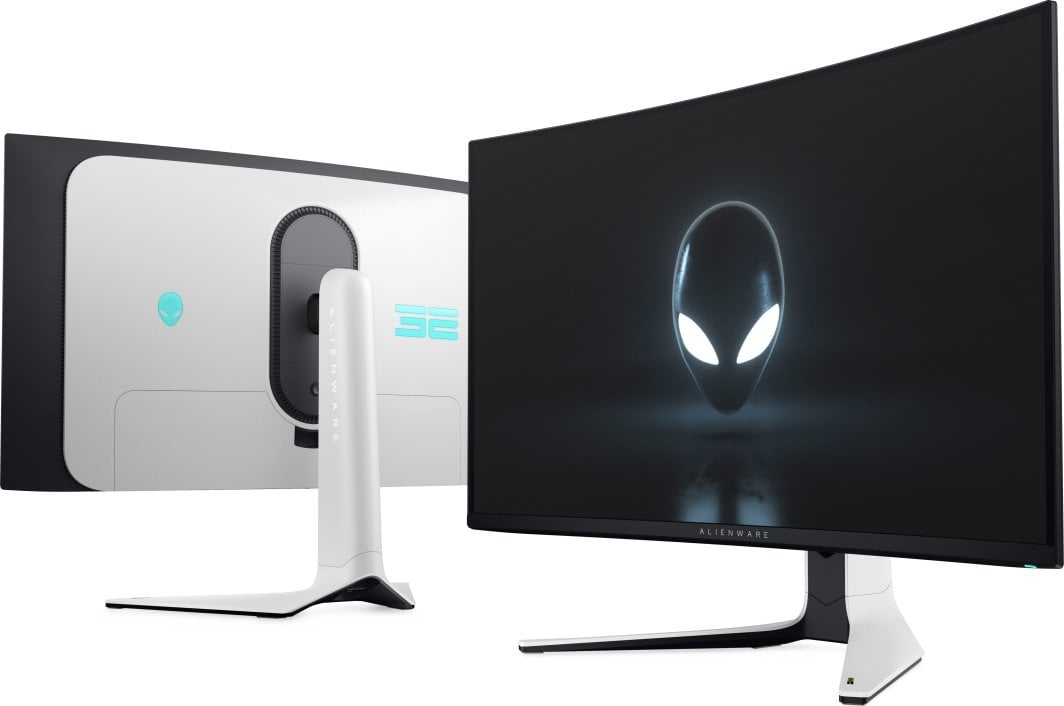 Monitor Dell Alienware AW3225QF OLED 210-BLLV, 3840 x 2160 (UHD 4K), DisplayPort x1, HDMI x2, USB-C x1, USB Type-B x1, i bardhë/zi