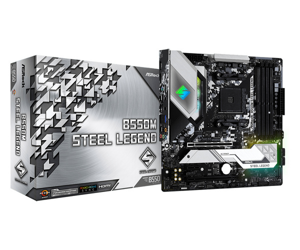 Pllakë amë Asrock B550M Steel Legend Socket AM4 micro ATX AMD  B550