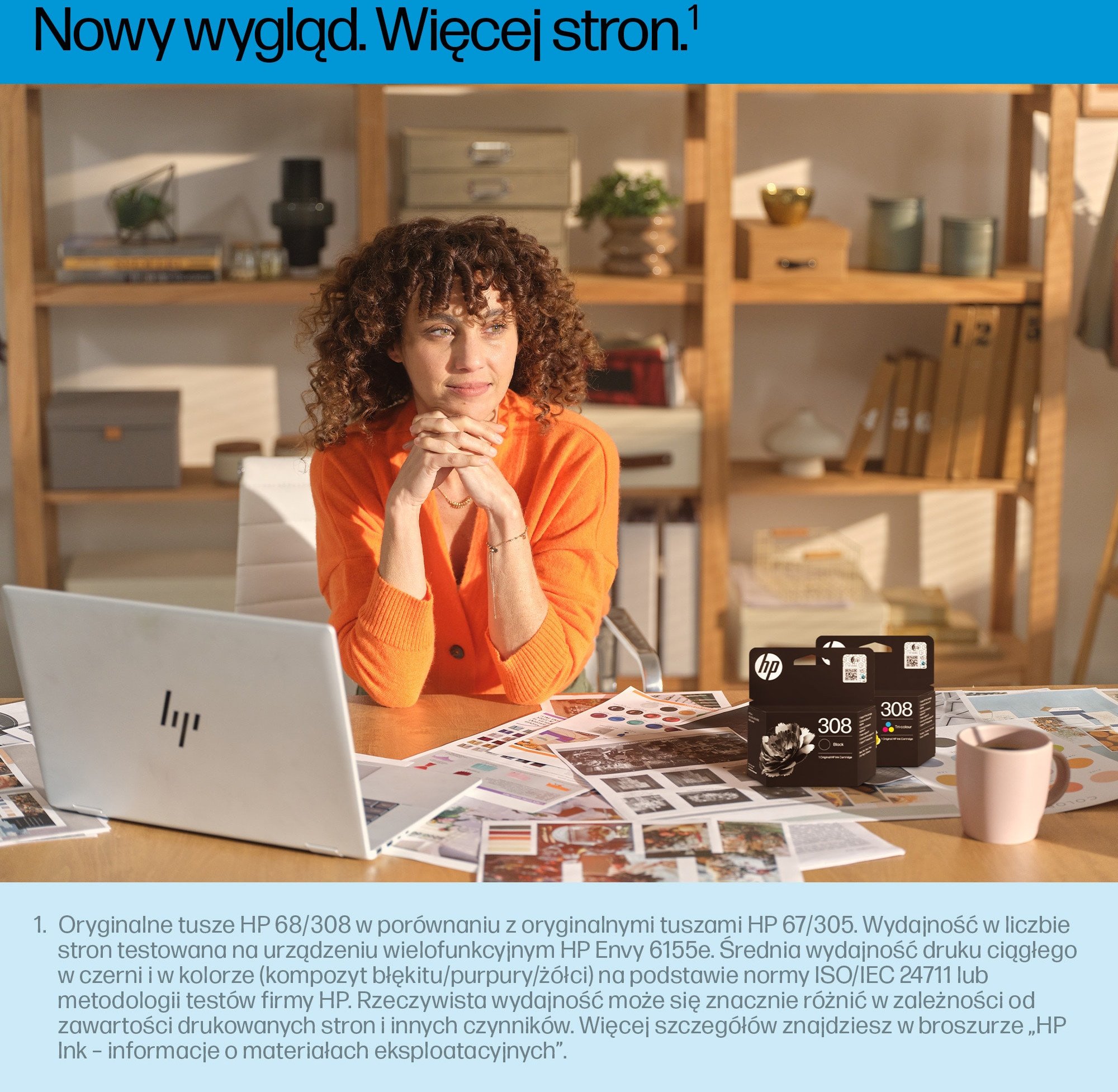 Katridha boje HP 308, origjinale, e zezë