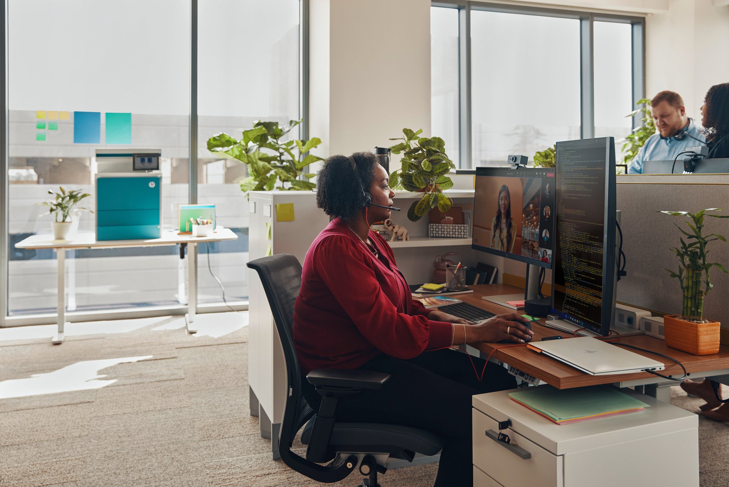 Headset Poly Blackwire 3310, Microsoft Teams, USB me adapter USB C, i zi