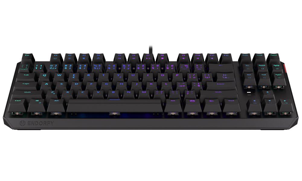 Tastierë ENDORFY Thock TKL Red, mekanike, e zezë