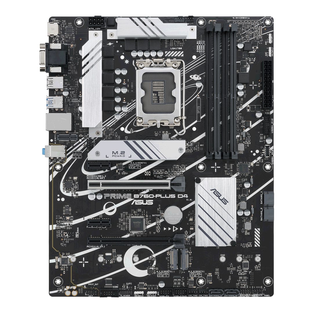 Pllakë amë ASUS PRIME B760-PLUS D4 Intel B760 LGA 1700 ATX