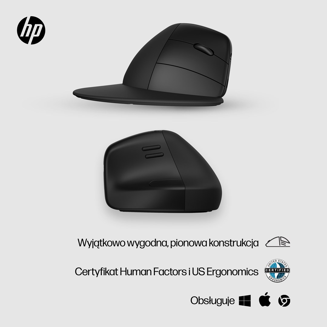 Maus HP 920, Bluetooth + USB Type-A, ergonomik, i zi