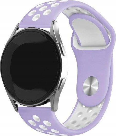 Rrip ore Beline Sport Silicone, 22mm, për smartwatch, vjollcë e bardhë