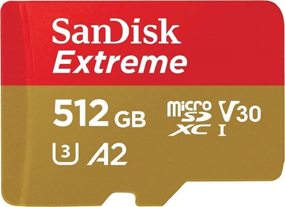 Kartë memorie SanDisk Extreme microSDXC, 512GB, Class 10 UHS I U3 A2 V30