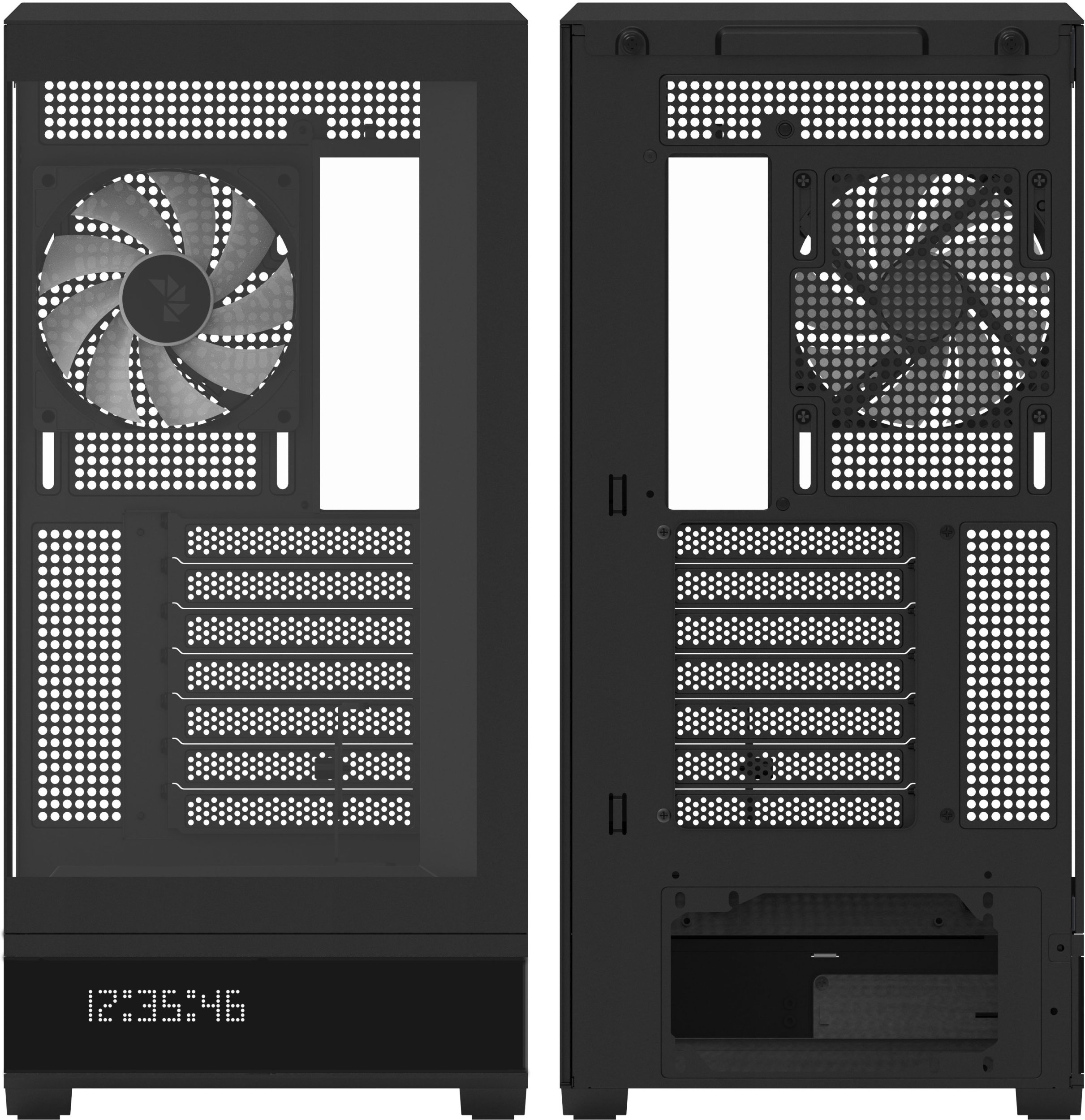 Kuti kompjuteri Aerocool P500B Mid Tower, ATX, xham i temperuar, e zezë