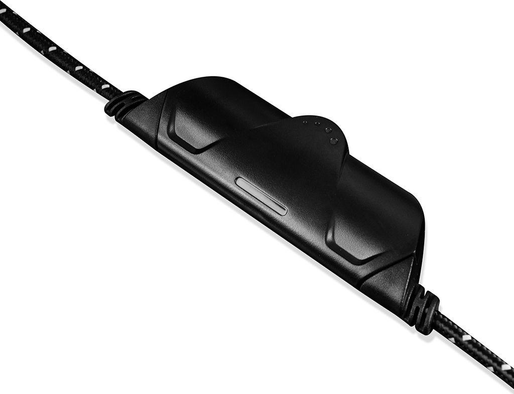 Kufje MODECOM Volcano MC-849 Shield 2 (S-MC-849-SHIELD2), Mini Jack 3.5 mm Usb, 2.2 m, e zezë