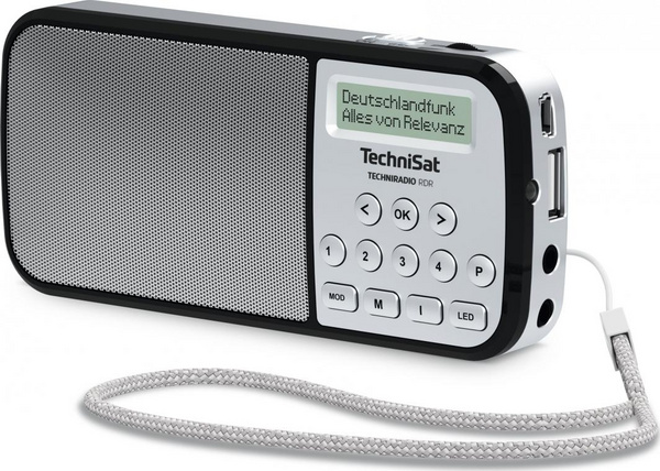 Radio portative TechniSat RDR, DAB+ FM, USB MP3, argjendtë