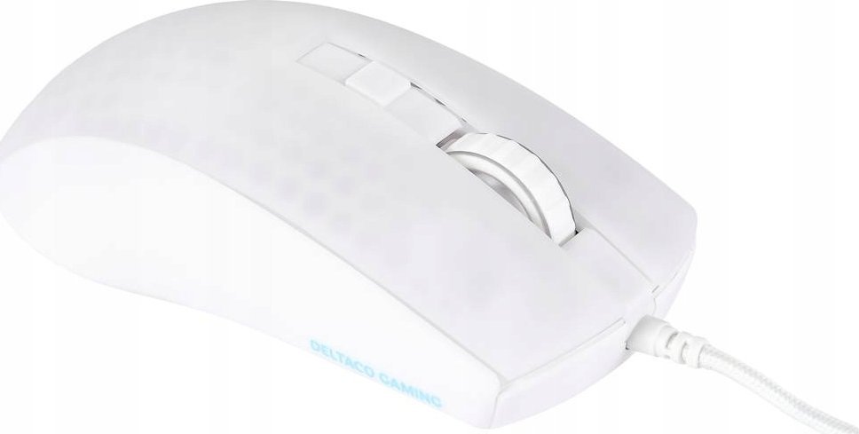 Maus gaming Deltaco Gaming WM87, 6200 DPI, 6 butona, i bardhë transparent