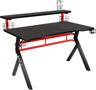 Tavolinë gaming Huzaro Hero 5.0, 120x60 cm, e kuqe/ e zezë