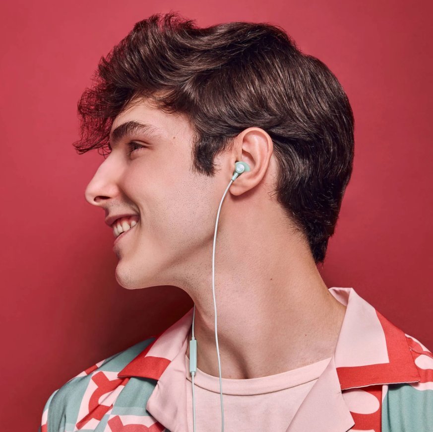 Kufje in ear Easypods Mint, me kabllo 3.5mm, mentol