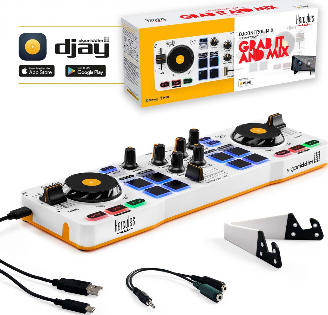 Konsolë DJControl Mix Hercules, e bardhë