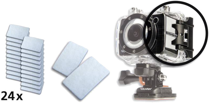 Shtresë anti-mjegull Rollei për GoPro, 24 copë